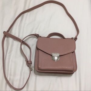 F21 Rose Pink Mini Crossbody Bag