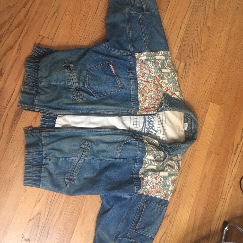 Vintage Gasoline Jean Jacket 80's