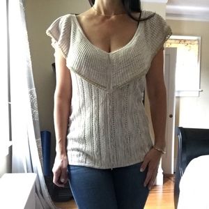 Deep V-neck sweater