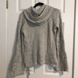 Laurie B embroidered boho hooded sweater cashmere