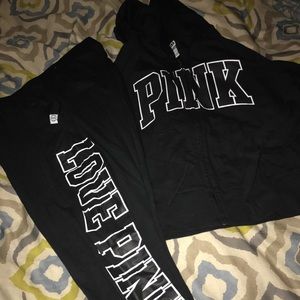 BNWT BLACK PINK JOGGING SUIT