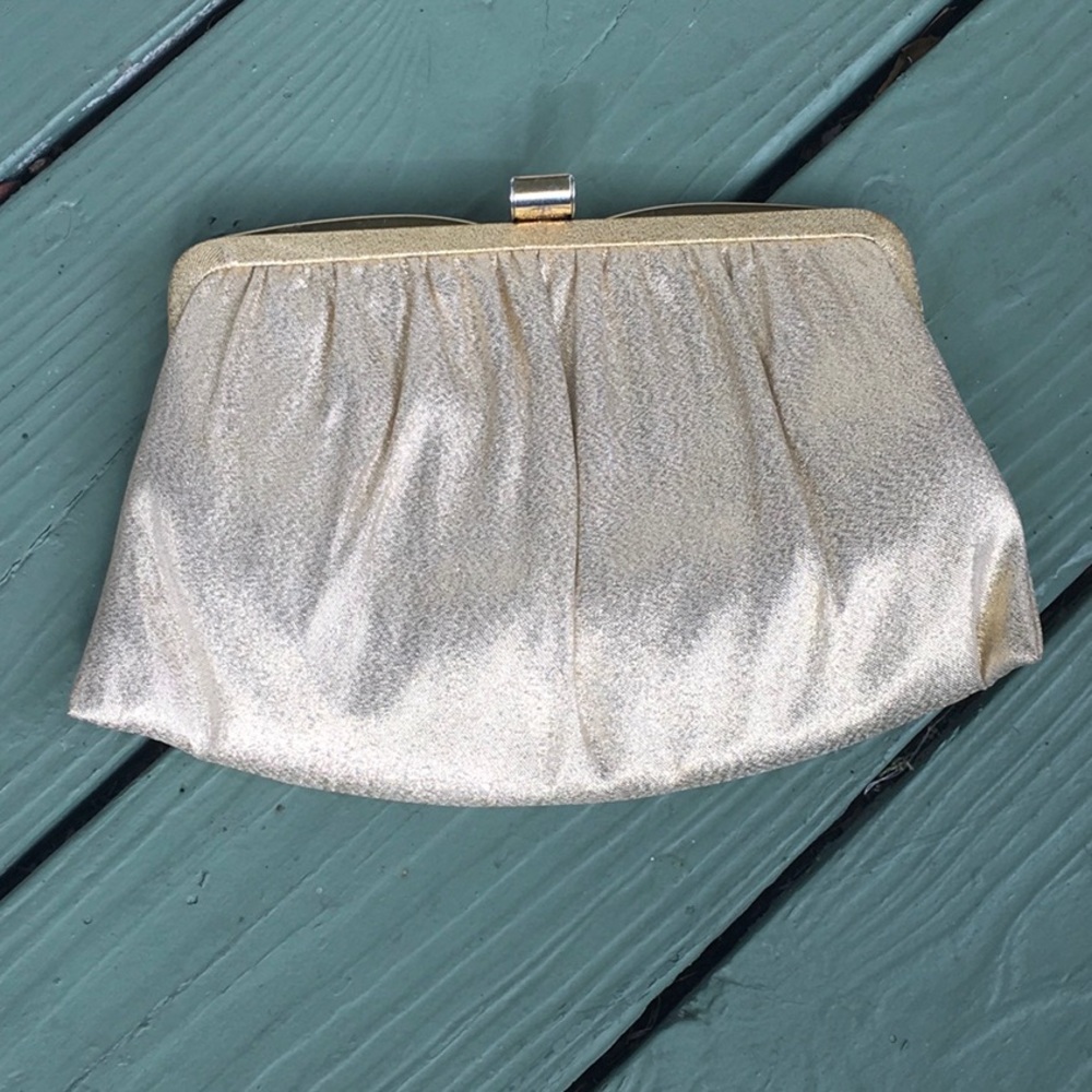 Vintage gold clutch purse