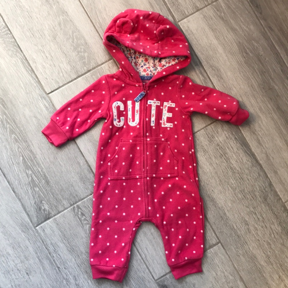 Set of 2 Carter's Infant fleece onesies - Picture 2 of 6