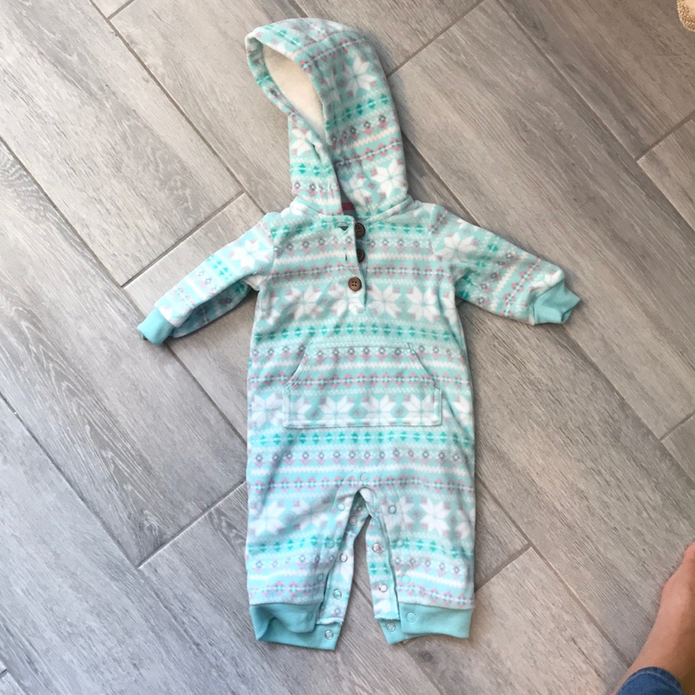 Set of 2 Carter's Infant fleece onesies - Picture 4 of 6