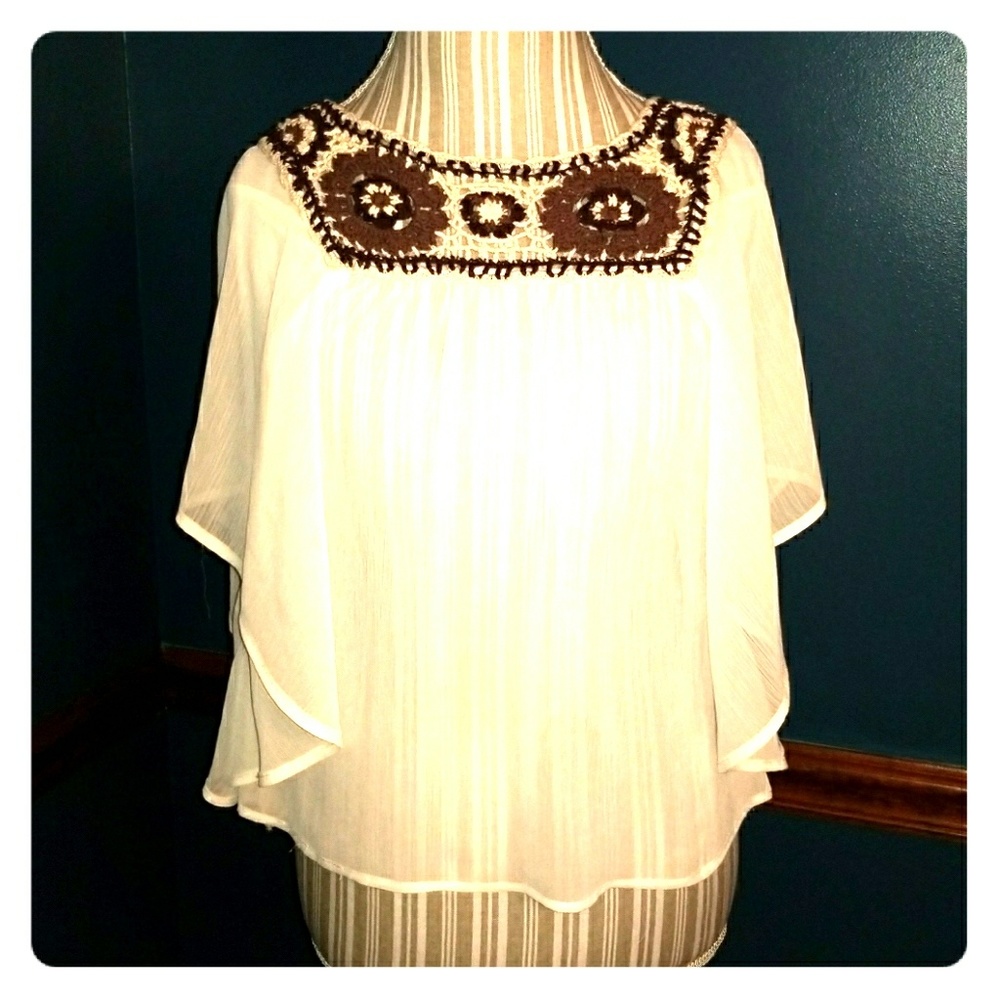 Knit Boho Top size M
