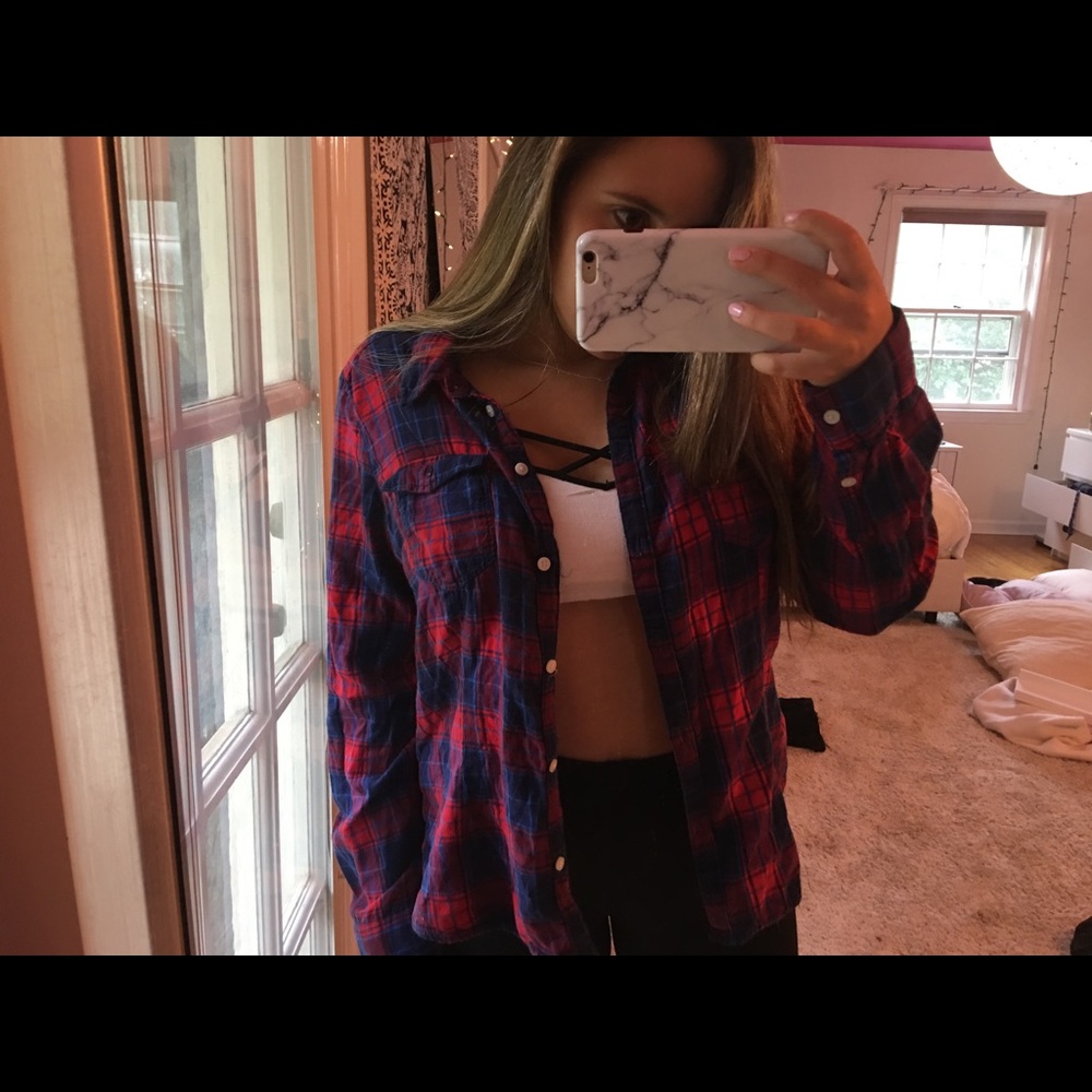 Multicolored flannel