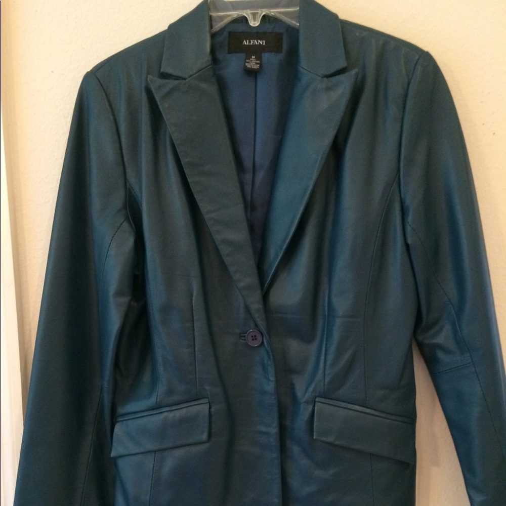 100:/ Leather Alfani jacket