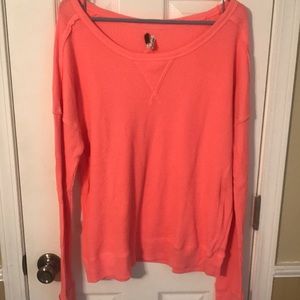 Large Free People, pink, long sleeve shirt