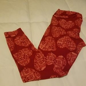 LuLaRoe TC Valentine's Leggings