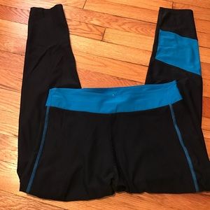 Athletic leggings electric blue navy