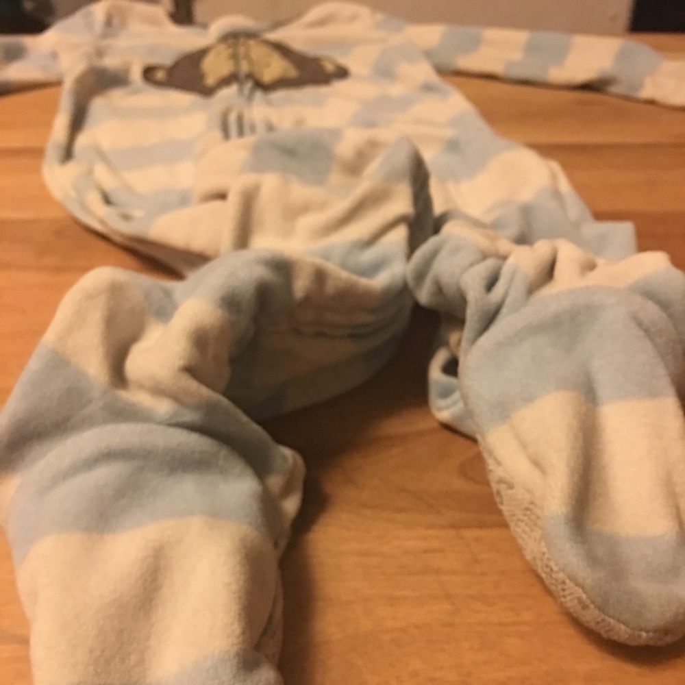 Baby boy's monkey footie