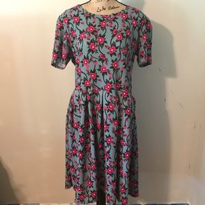 NWOT. Lularoe Floral Amelia dress - 3XL