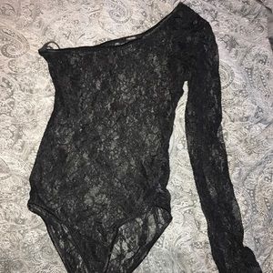 Forever 21 off the shoulder lace bodysuit