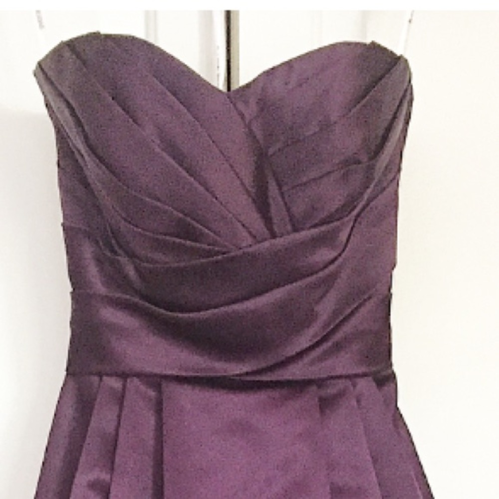 Beautiful David's Bridal satin evening gown! - Picture 2 of 5