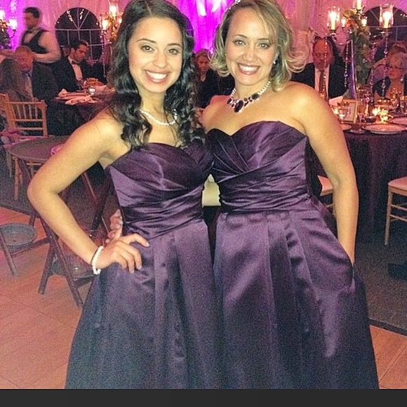 Beautiful David's Bridal satin evening gown! - Picture 5 of 5