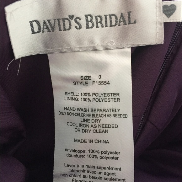 Beautiful David's Bridal satin evening gown! - Picture 4 of 5