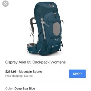 Osprey 65 Liters Backpack