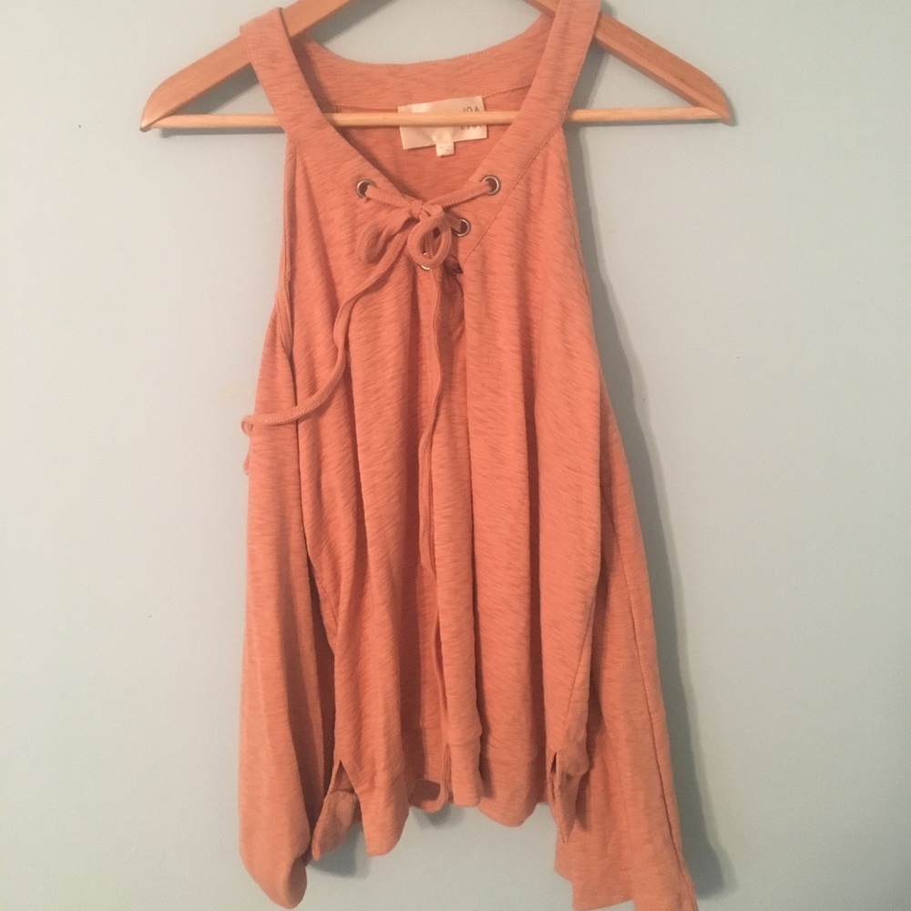 Lace Up Blouse