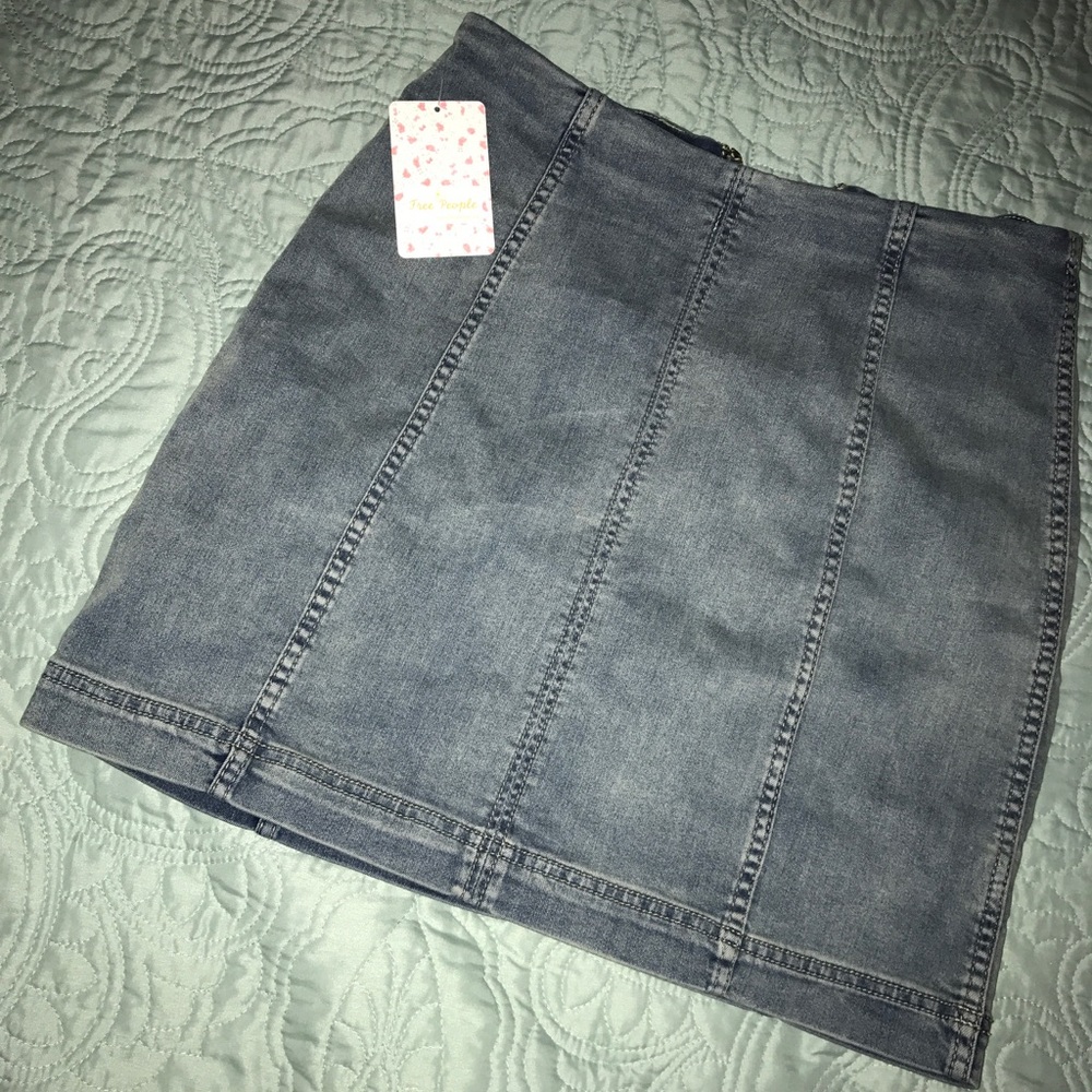 Free People NWT Denim Mini Skirt