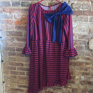 Cute navy & red custom made shirt!