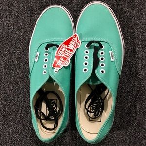 BRAND NEW MENS VANS AUTHENTIC BISCAY GREEN SNEAKER