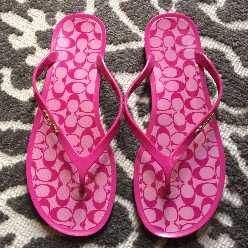 Coach flip flops