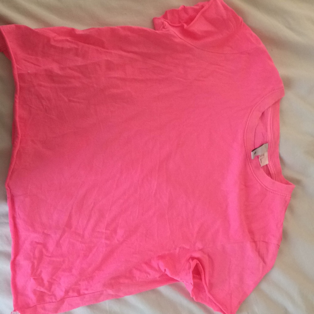 Hot pink crop top
