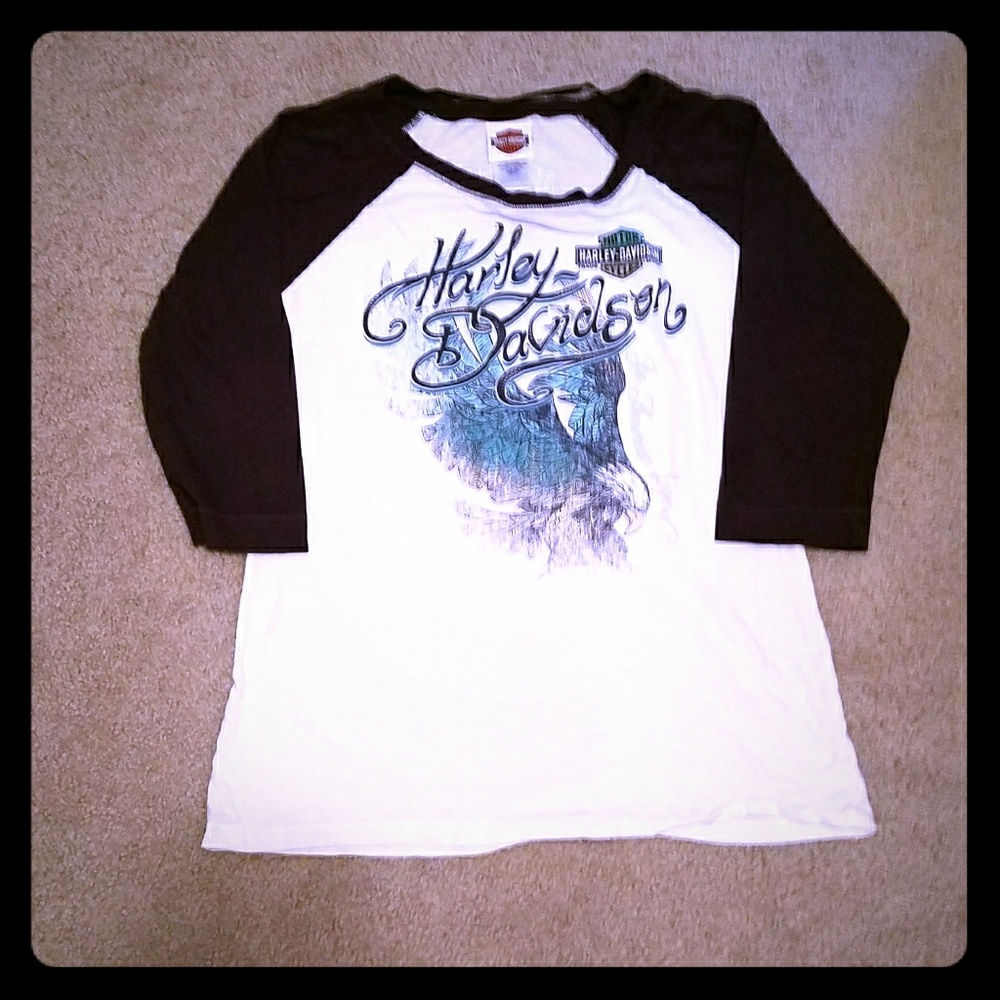 Harley Davidson baseball shirt
