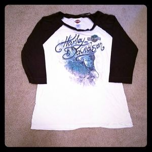 Harley Davidson baseball shirt