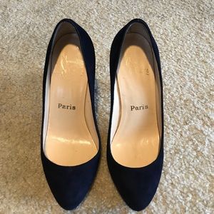 Navy Blue Christian Louboutin Pumps 35.5