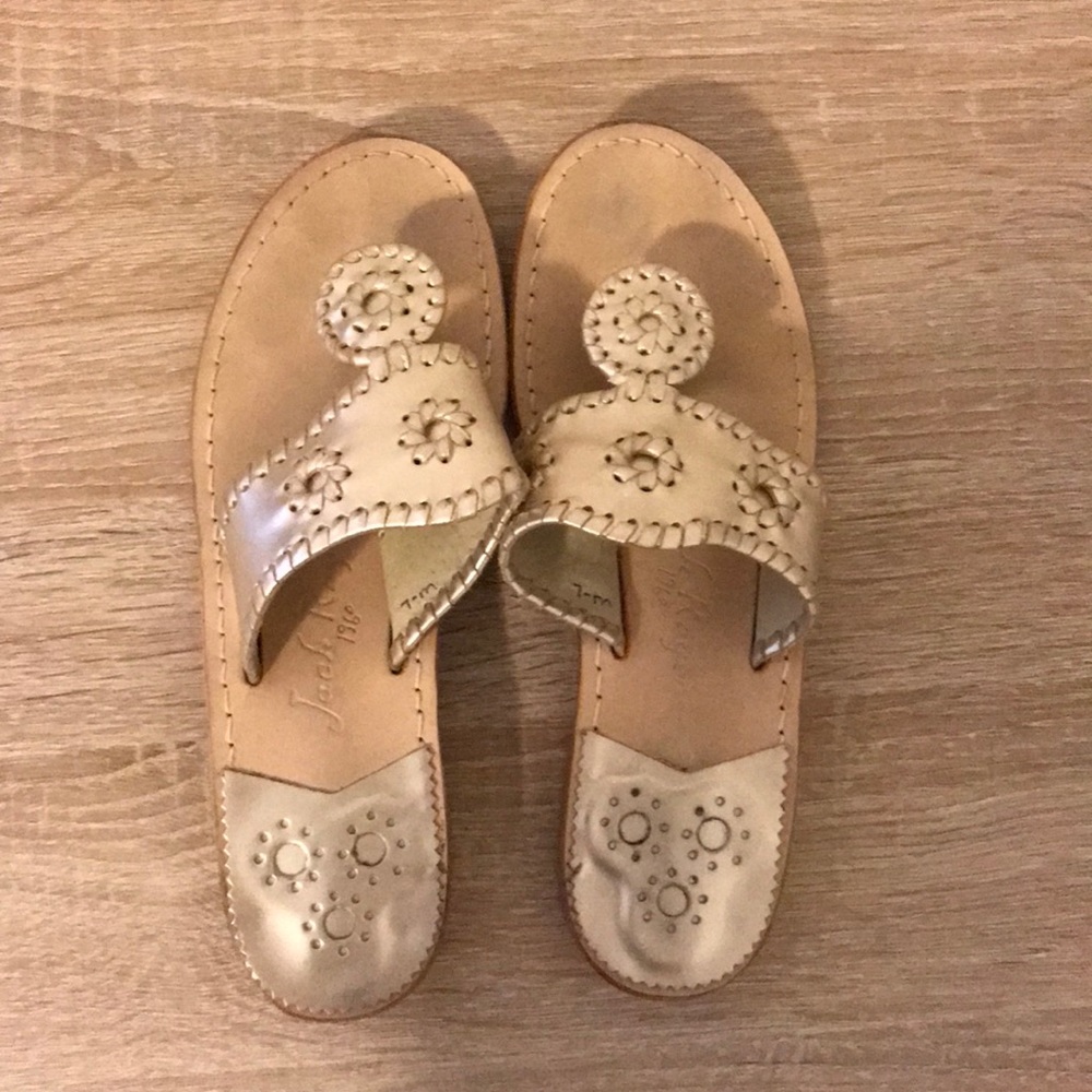 Jack Rogers Hampton Sandals in Platinum