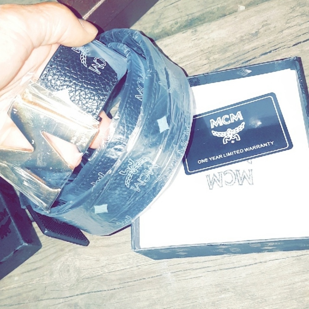 MENS MCM Designer Belts (Black)