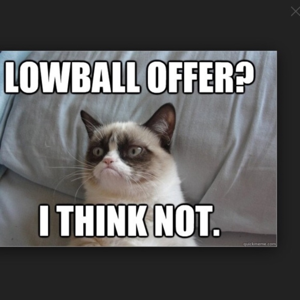 I WILL NOT ENTERTAIN LOWBALL OFFERS
