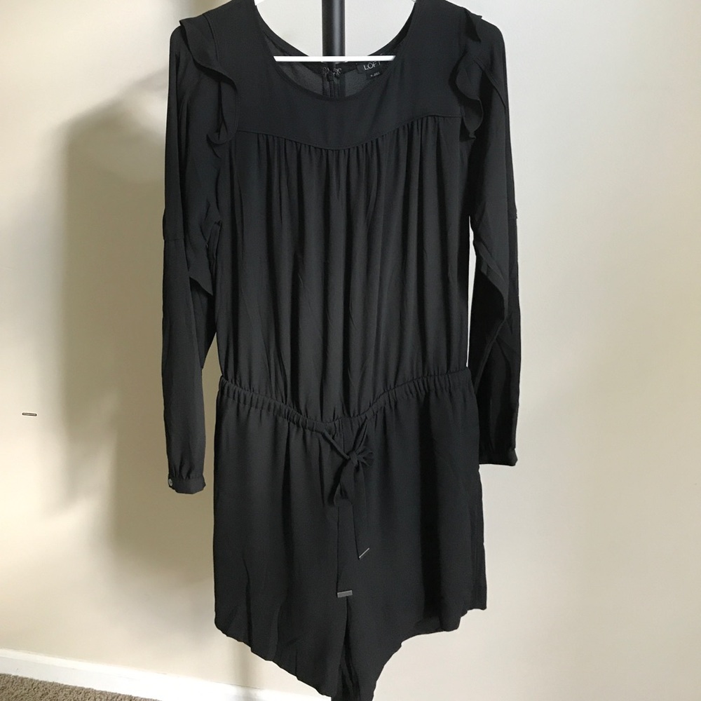 Loft long sleeve black Romper