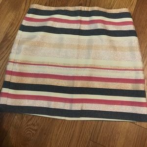 J. Crew Striped Sparkle Mini Skirt 4