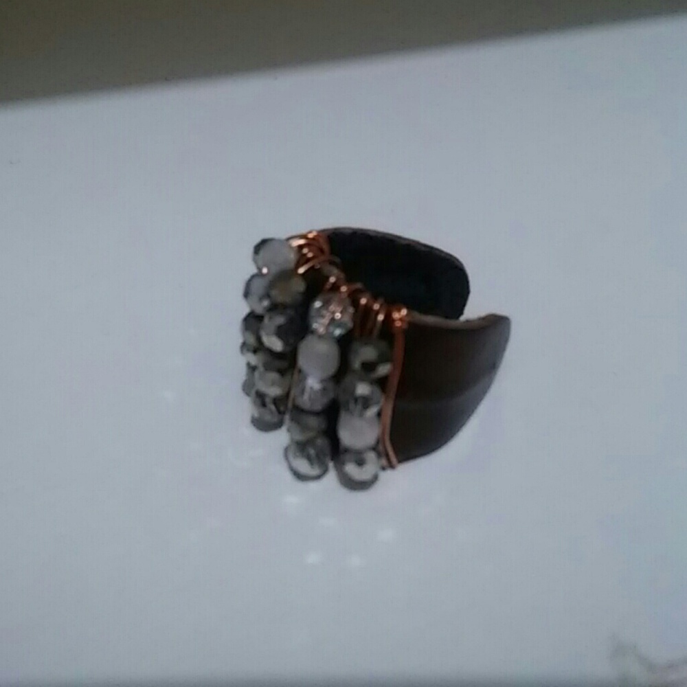 Adjustable chunky thumb ring