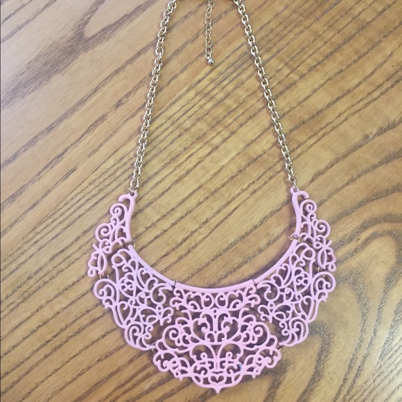 Forever 21 Pink Lace Necklace - Picture 2 of 3