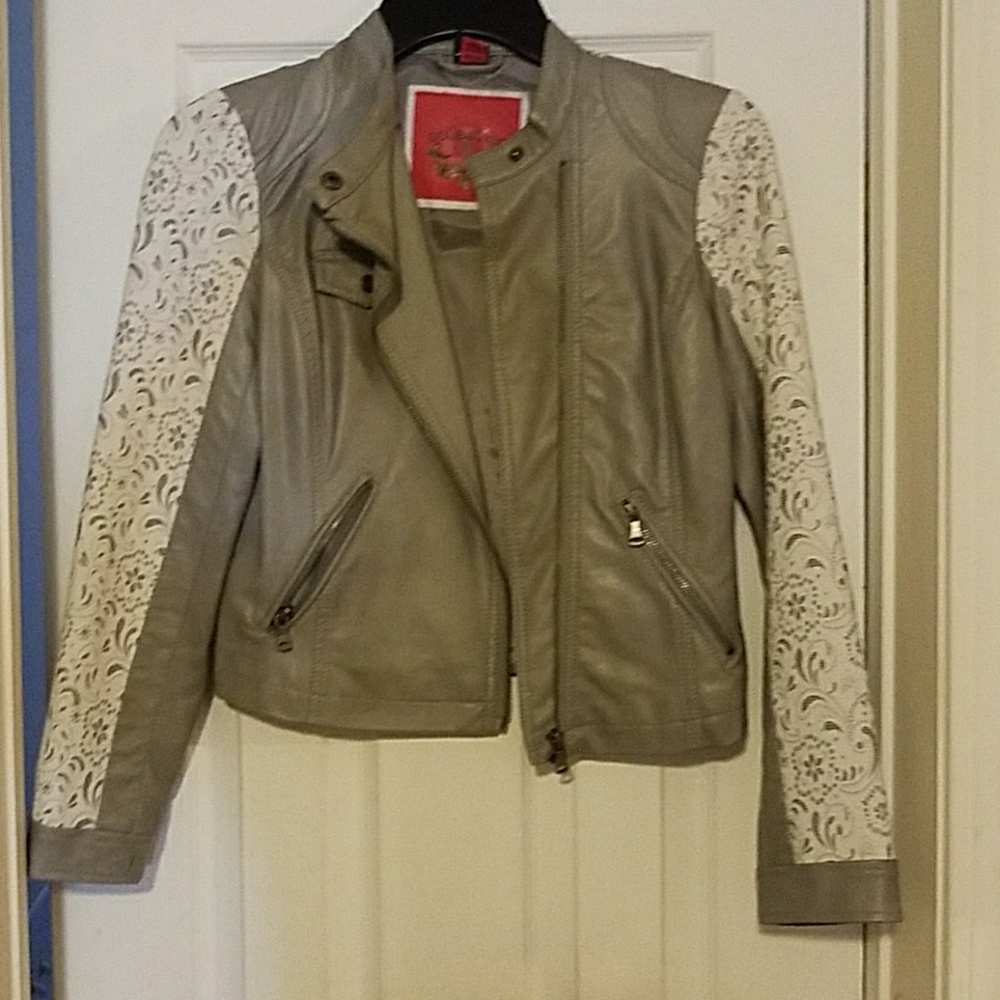 Short bomber Leather jacket