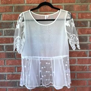 White lace top