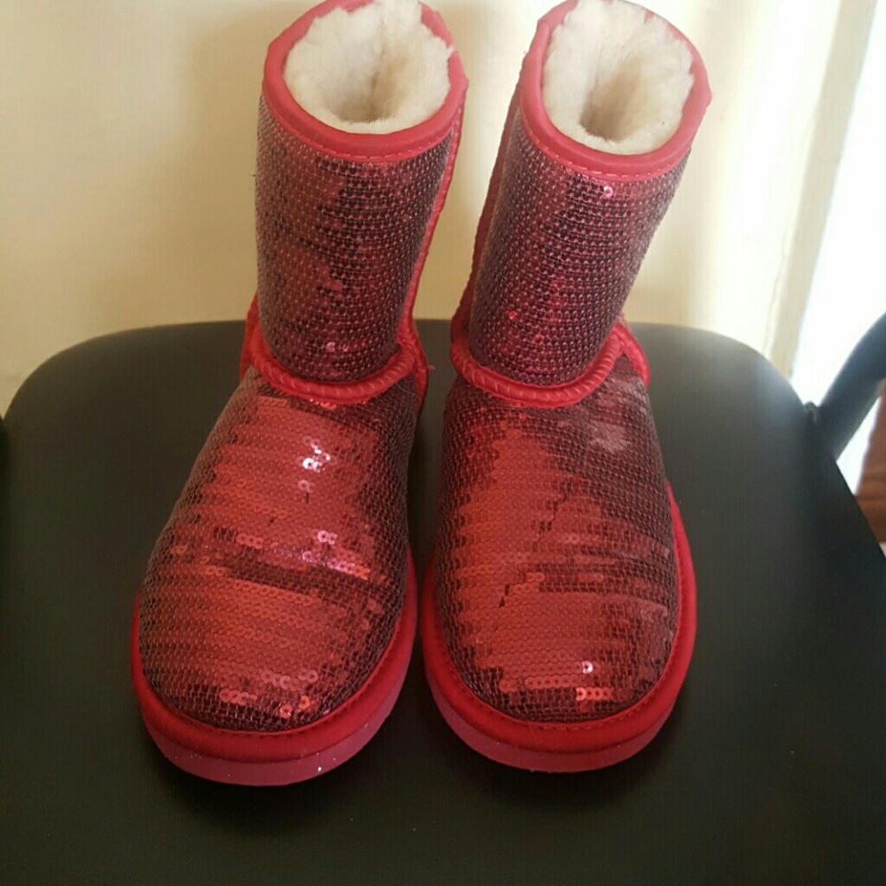 Red Sequin Ugg  boots