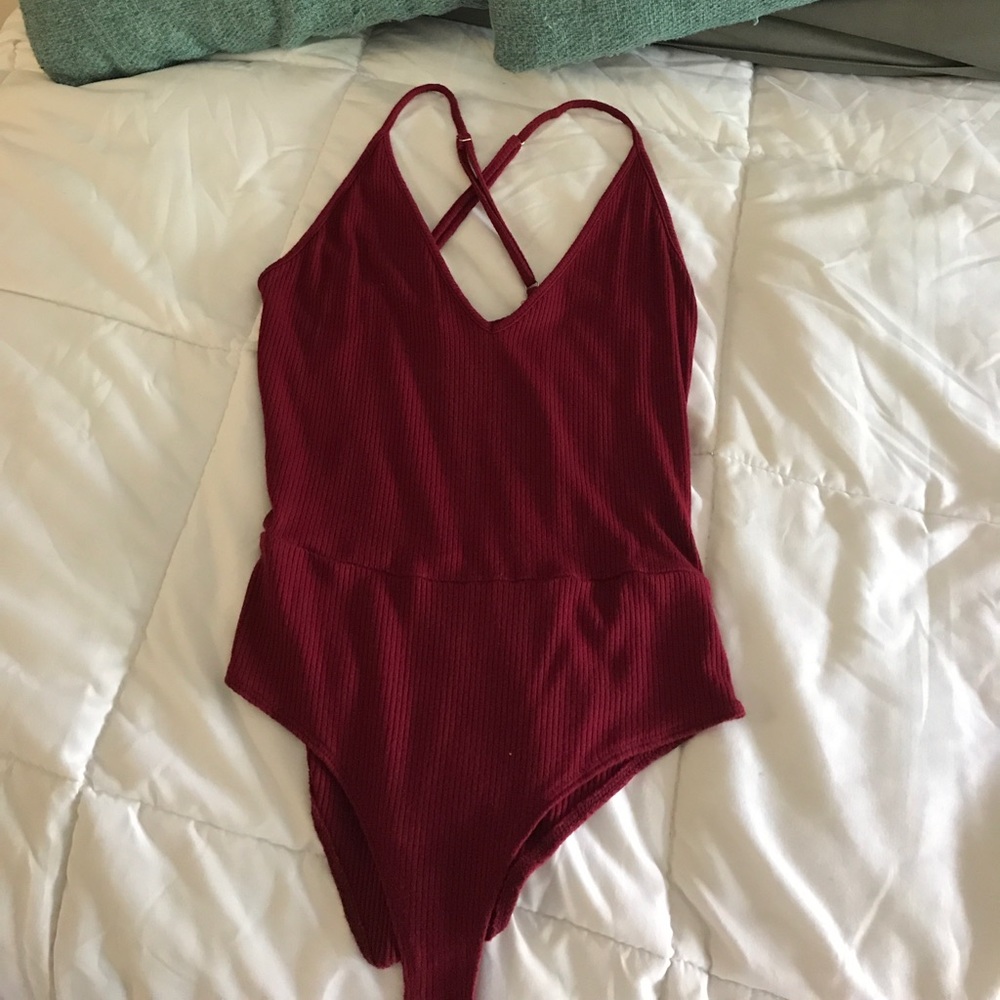 Red body suit