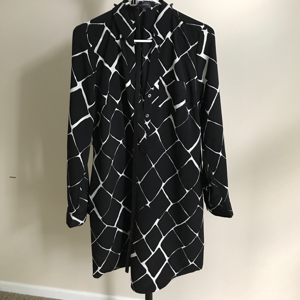 Shirt dress with belt from The Limited