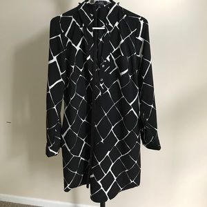 Shirt dress with belt from The Limited