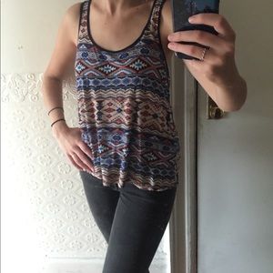 Tribal pattern tank top