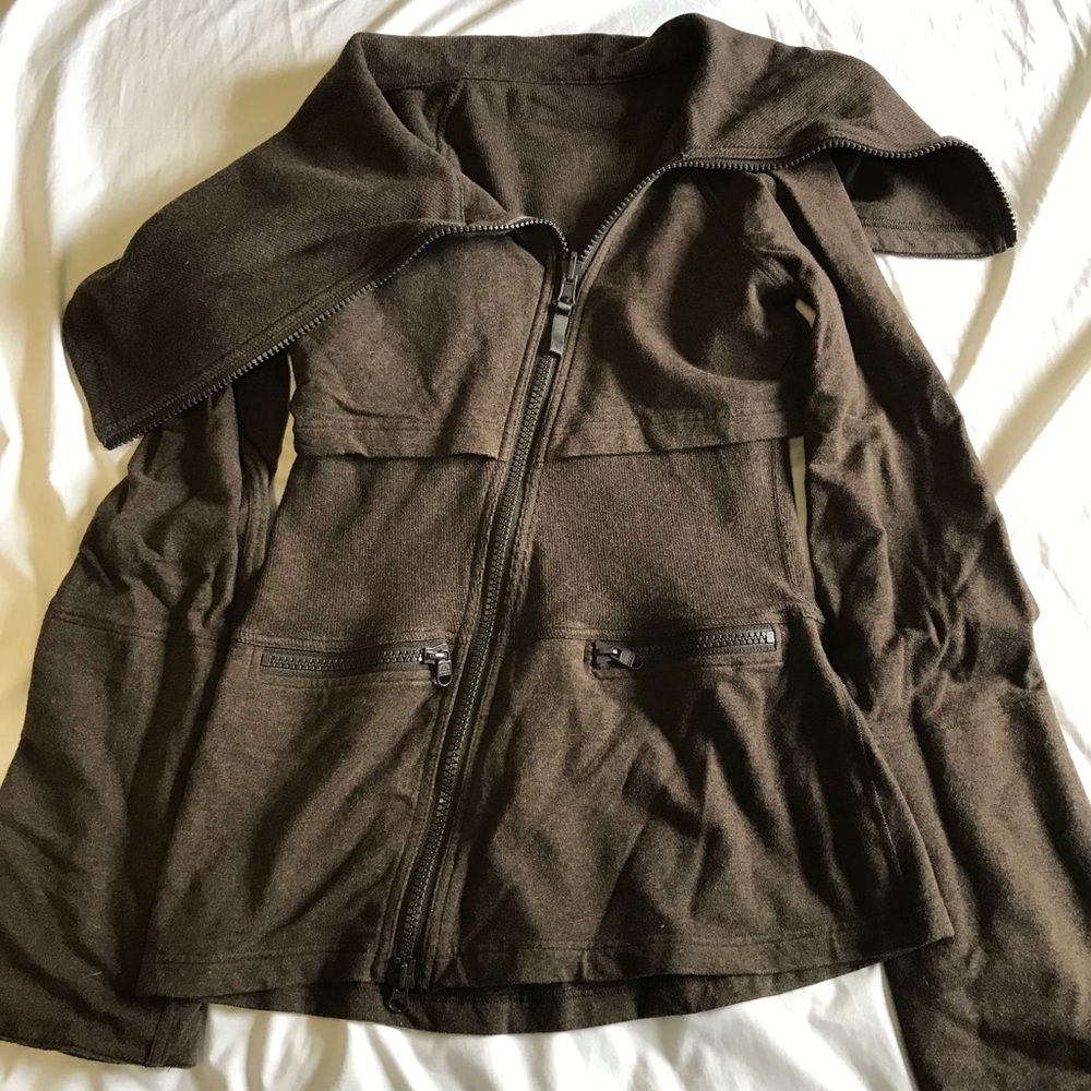 Lululemon asymmetrical zip jacket