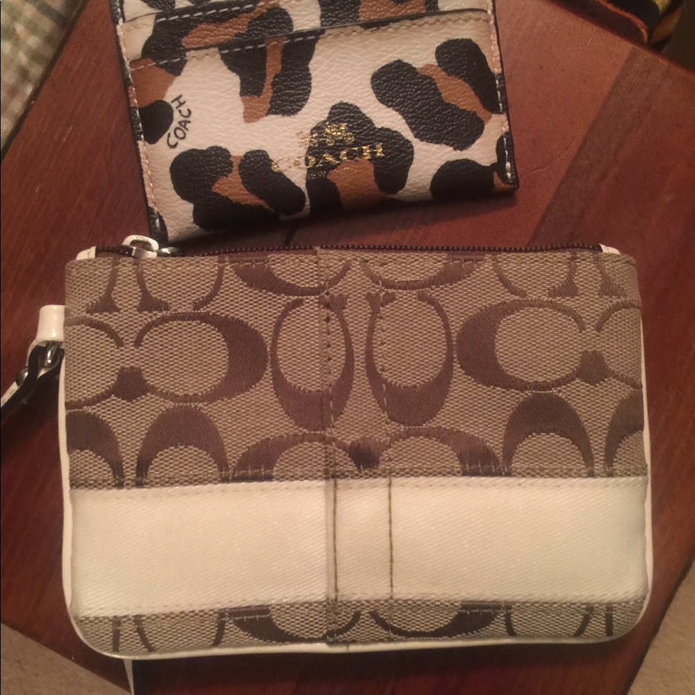 Coach wristlet and cc case