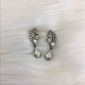 Vintage Aurora Borealis Pierced Dangles