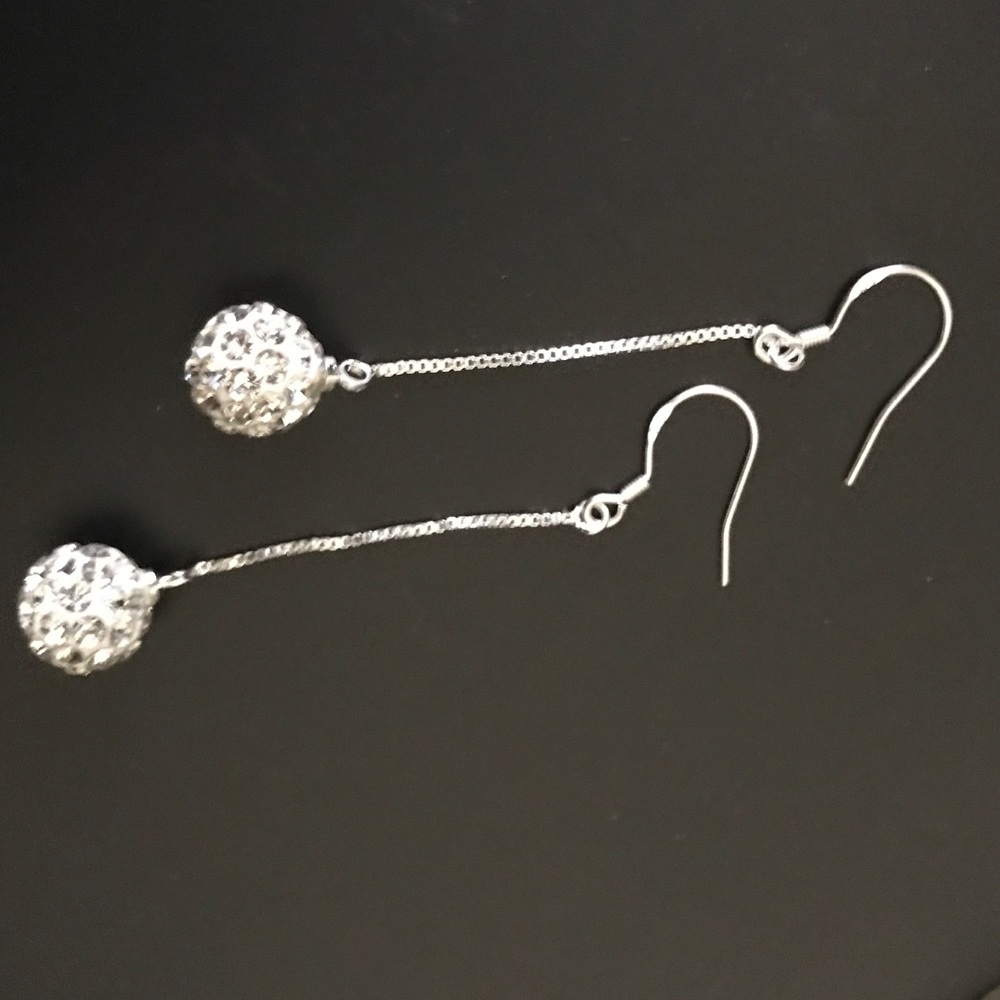 Sterling drop earrings