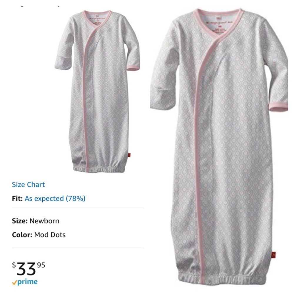 Magnificent baby newborn gown EUC