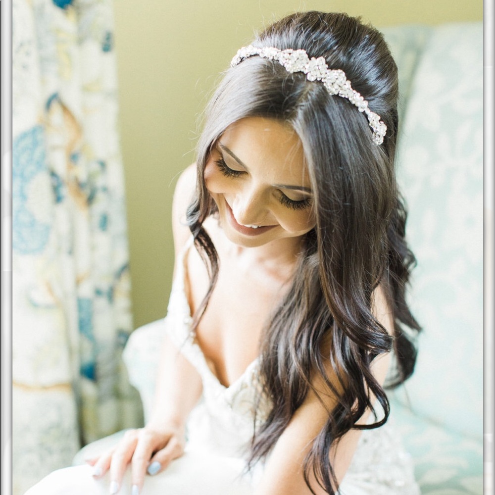 Crystal & Opal Wedding headband